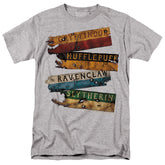 Harry Potter Burnt Banners Men's 18/1 Cotton Short-Sleeve T-Shirt
